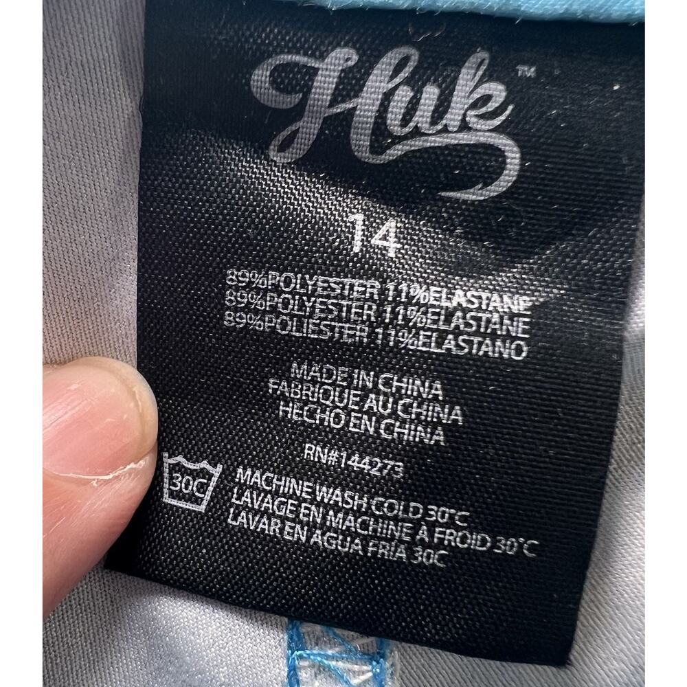 Huk Board Shorts Women’s Size 14 Blue Camo Performance Fishing Swim Beach Resort - Picture 11 of 11